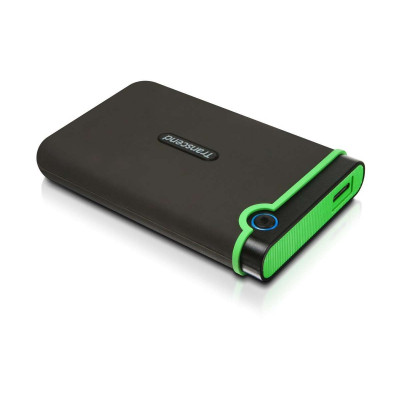 Transcend 1TB StoreJet 25M3 Slim Hard drive TS1TSJ25M3G - 1 TB - external (portable) - 2.5" - USB 3.0 - military green